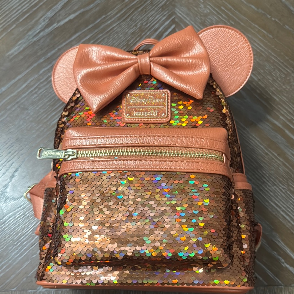 Loungefly Sequin Mini Backpack - Copper